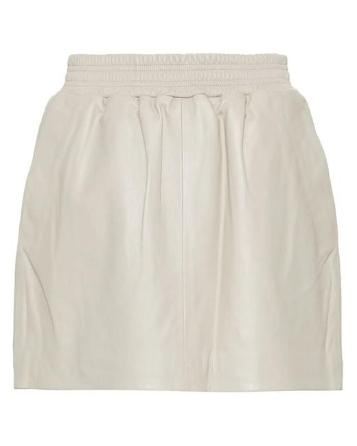 Arma Natural Mare Leather Skirt
