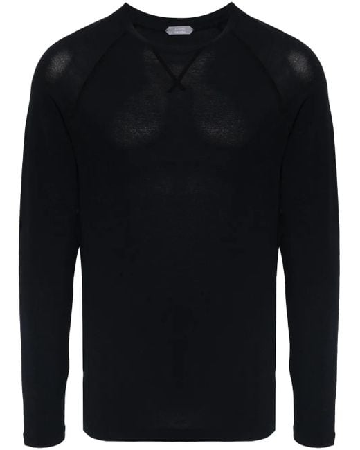 Pull En Coton Zanone pour homme en coloris Blue