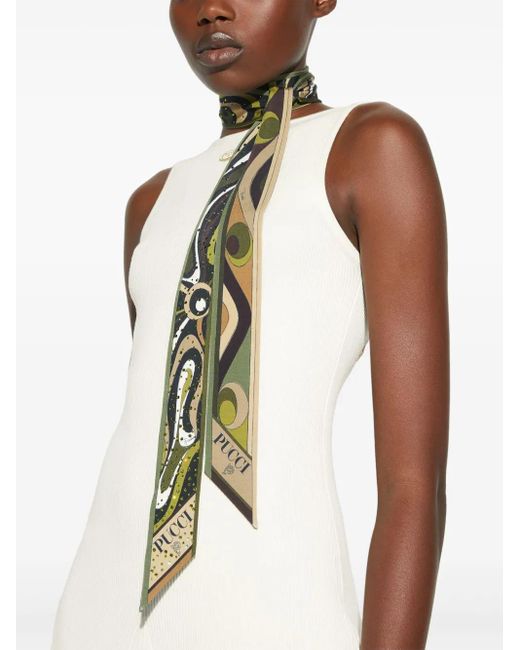 Écharpe À Mélange D'Imprimés Emilio Pucci en coloris Metallic