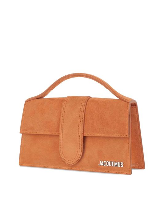 Jacquemus Brown Sac À Main Le Bambino À Plaque Logo