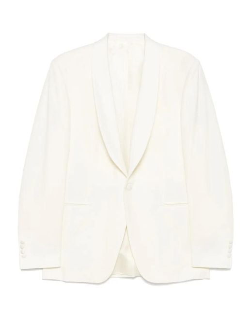 Canali White Wool Suit for men