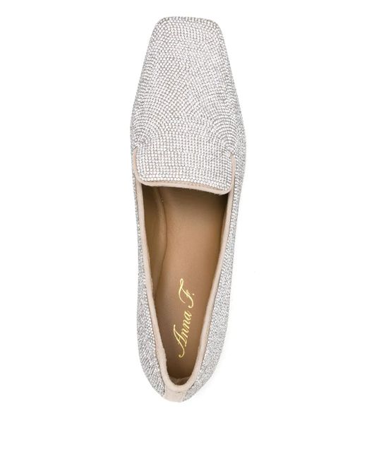 Mocassini Con Strass di Anna F. in Gray