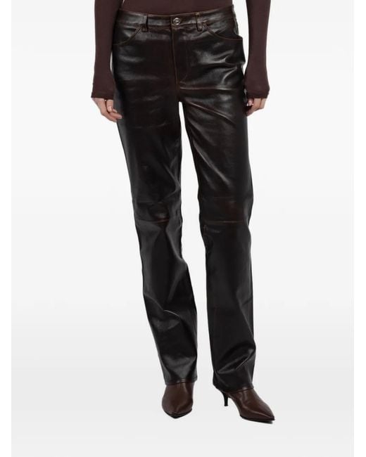 SPRWMN Black Panelled Trousers