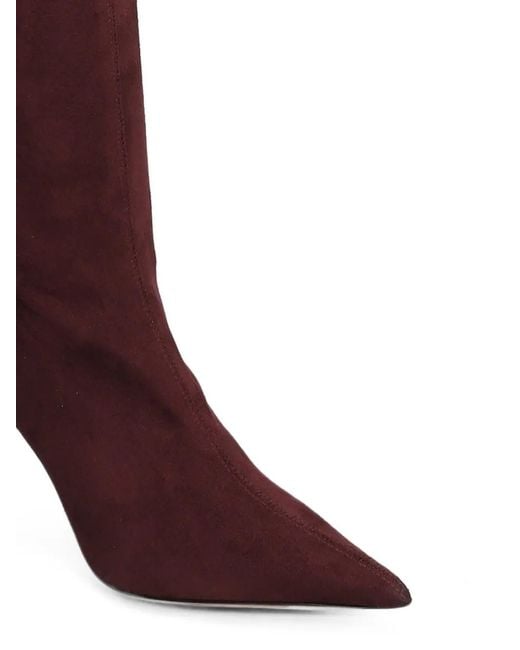 Castagna Red Pointed-Toe Marlene Boots