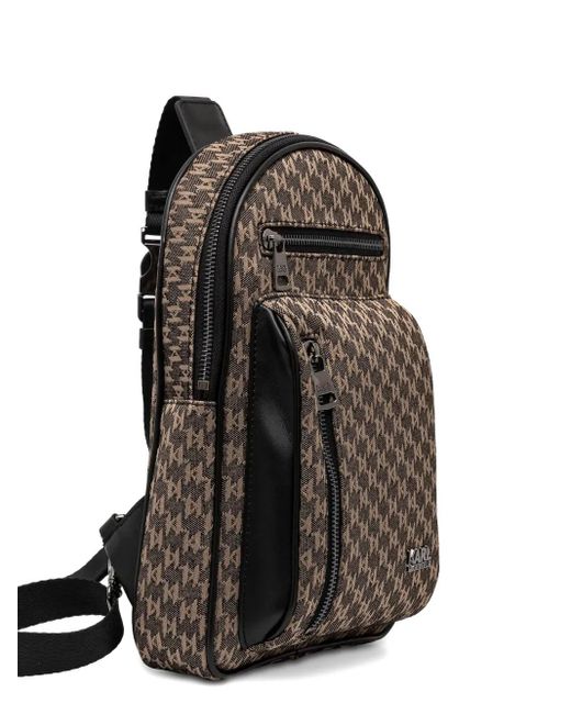 Karl Lagerfeld Brown K/Monogram Backpack for men