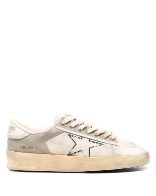 Golden Goose Deluxe Brand White Stardan Sneakers for men