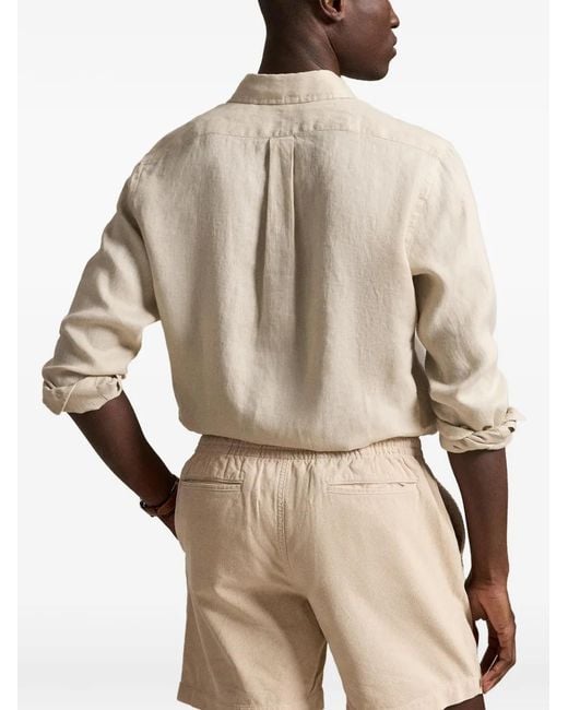 Polo Ralph Lauren Pony-Embroidered Shirt in White for Men | Lyst UK