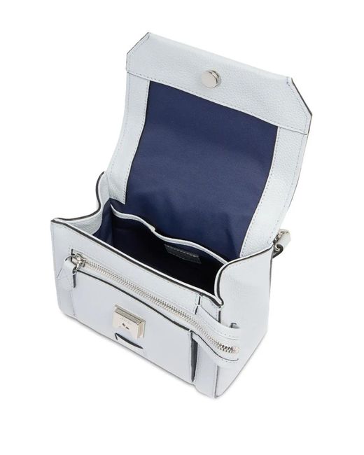 Lancel Gray Mini Leather Cross Bag