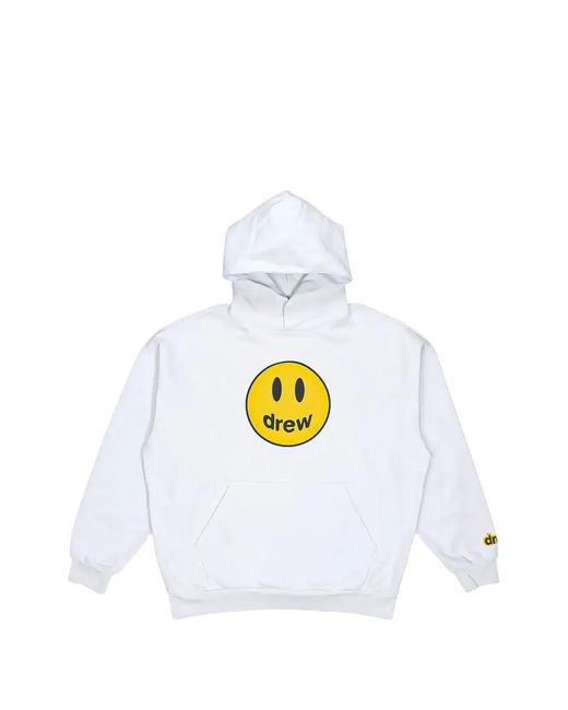 Drew White Hoodie Mascot for men