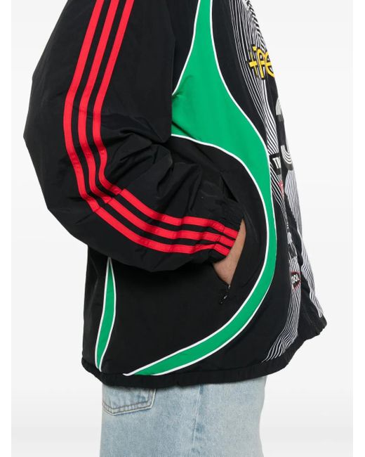 Chaqueta Teamgeist A Rayas Adidas de hombre de color Green
