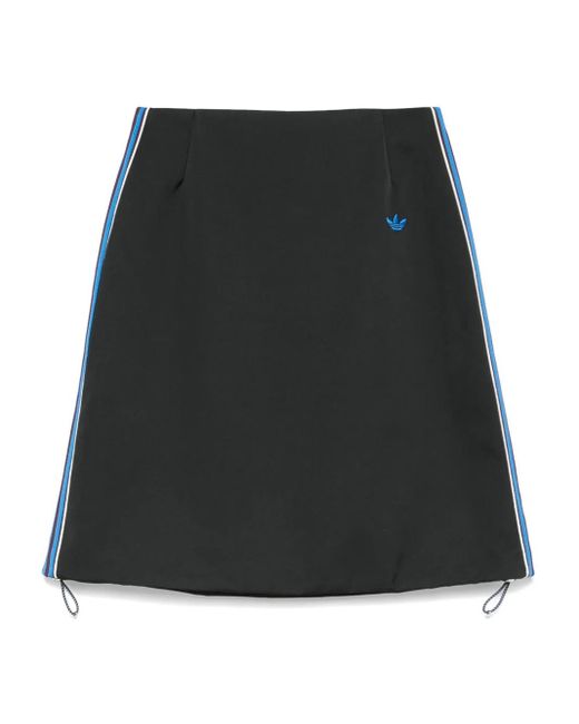 Adidas Satijnen Midi-Rok in het Black