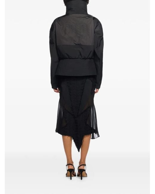 Off-White c/o Virgil Abloh Black Peplum Bomber Jacket