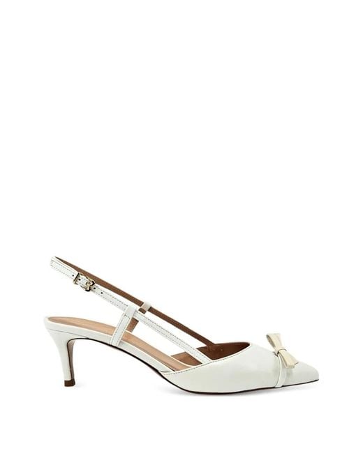 Madison Maison White Alessia Slingback Pumps