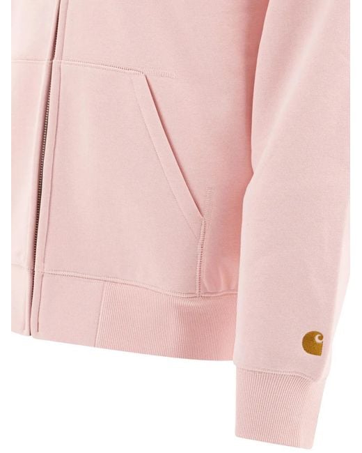 Carhartt Kapuzenjacke mit Reißverschluss in Pink für Herren