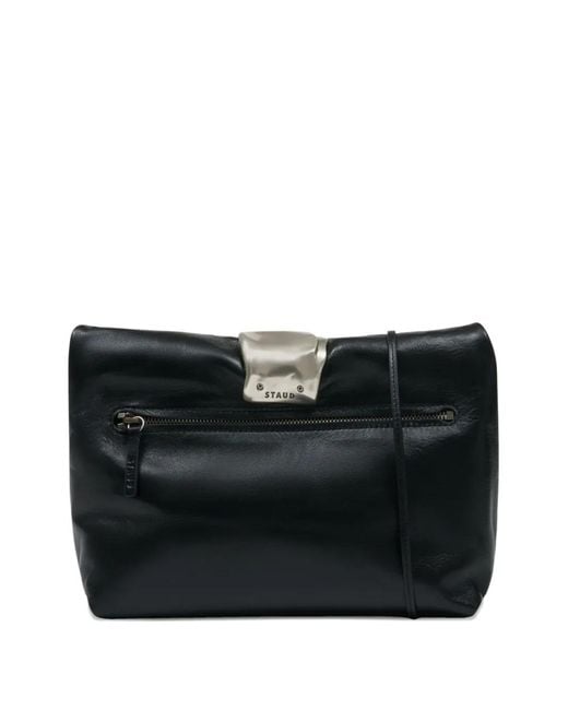 Staud Black Cuff Clutch Bag