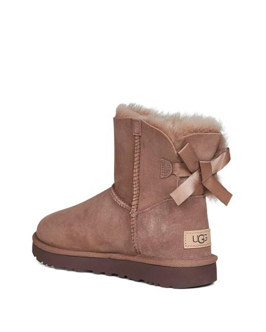 Ugg Brown Mini Bailey Bow Ii Suede Boots