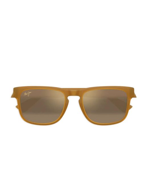 Maui Jim Sonnenbrille Mit Eckigem Gestell in Brown für Herren