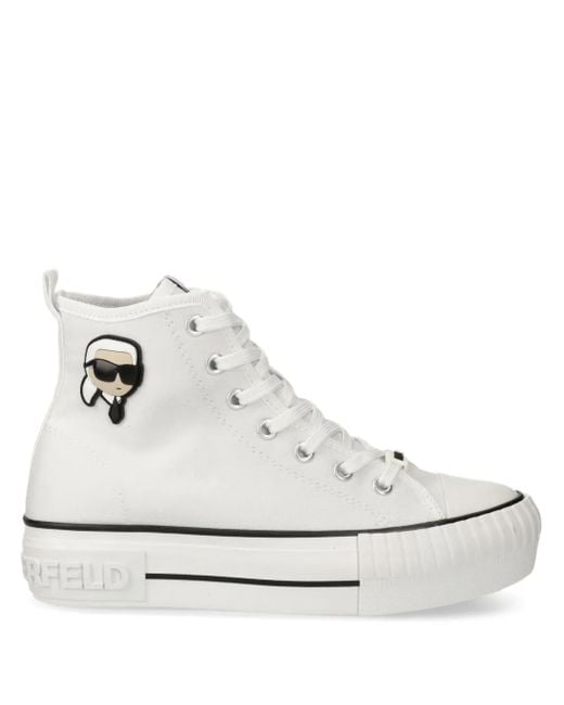 Sneakers Ikon Kampus Max Nft di Karl Lagerfeld in White