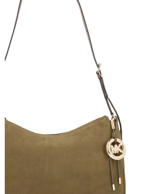 MICHAEL Michael Kors Brown Nolita Medium Nubuck Convertible Shoulder Bag