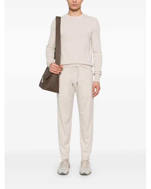 Bompard White Knitted Trousers for men