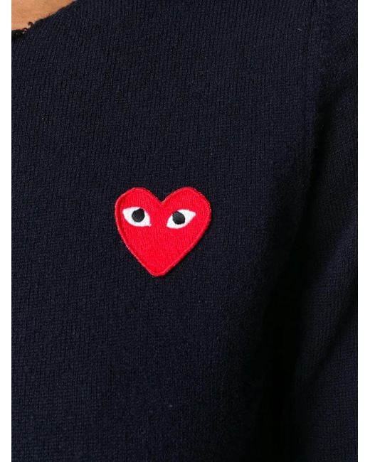 Pull À Appliqué Cœur COMME DES GARÇONS PLAY en coloris Blue