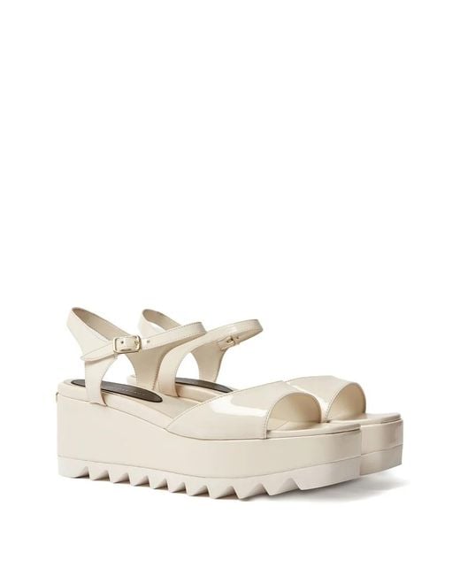 Stella McCartney Natural Elyse Platform Sandals