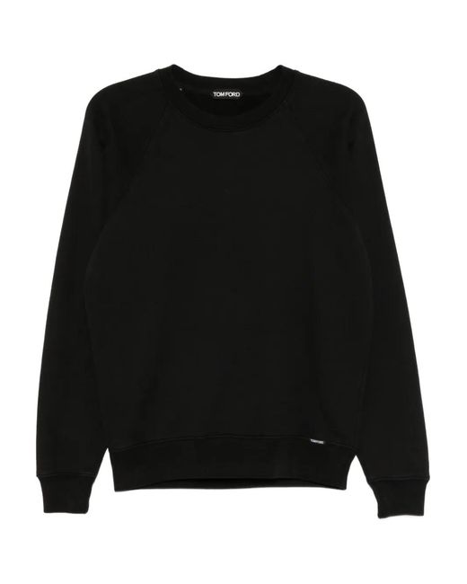 Tom Ford Black Logo-Patch Sweatshirt for men