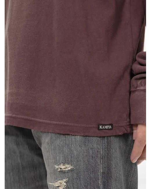 KAMIYA Purple Freedom Long-Sleeve T-Shirt for men