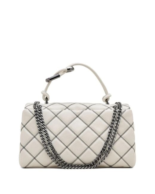 Marc Jacobs White The Quilted Shoulder Bag