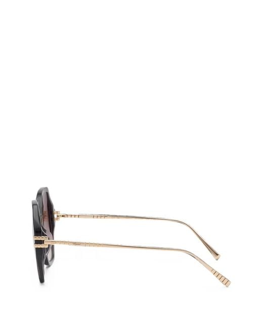 Chopard Pink Geometric-Frame Sunglasses