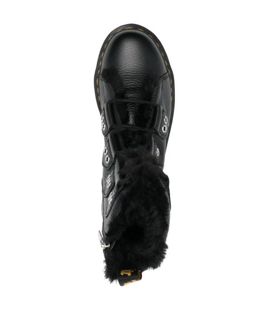Dr. Martens Black Pebbled Leather Lace-Up Boots for men