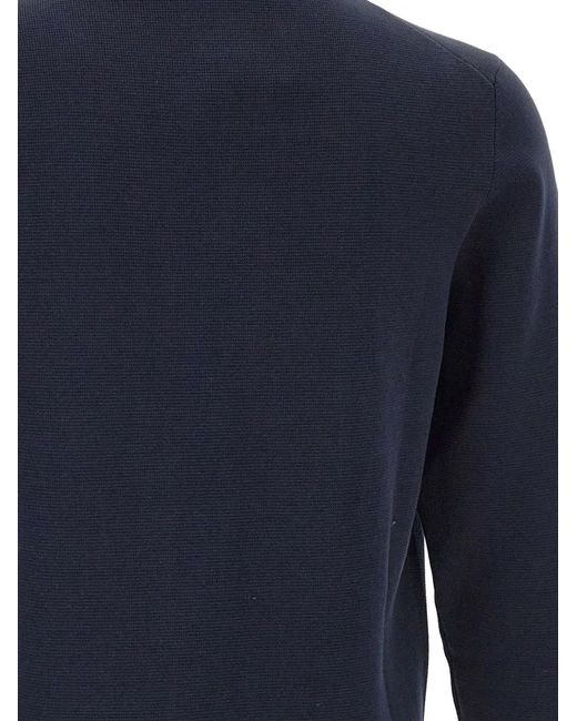 FILIPPO DE LAURENTIIS Blue Button Flap-Pocket Cardigan for men