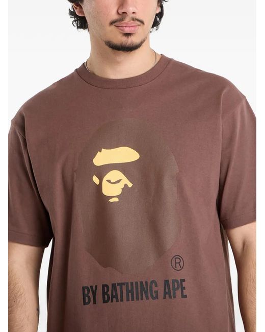 A Bathing Ape Red Logo T-Shirt