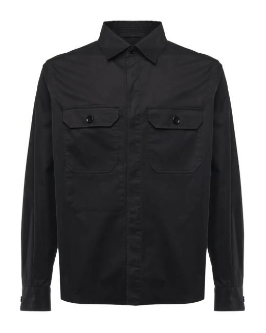 Camisa de manga larga Zegna de hombre de color Black
