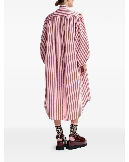 Essentiel Antwerp Pink Jodianna Striped Dress