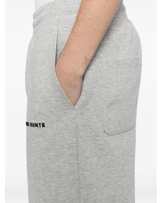 ROMEO HUNTE White Logo-Embroidered Trousers