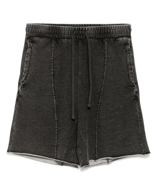FIVE CM Black Logo-Embroidered Shorts for men