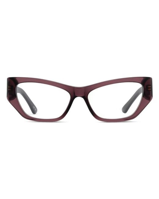 Balenciaga Brown Brille Mit Eckigem Gestell