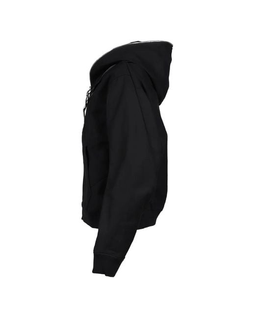 Acronym Black Zip-Up Hooded Jacket for men