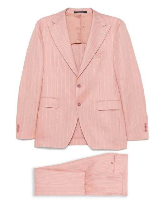 Completo Gessato di Tagliatore in Pink da Uomo