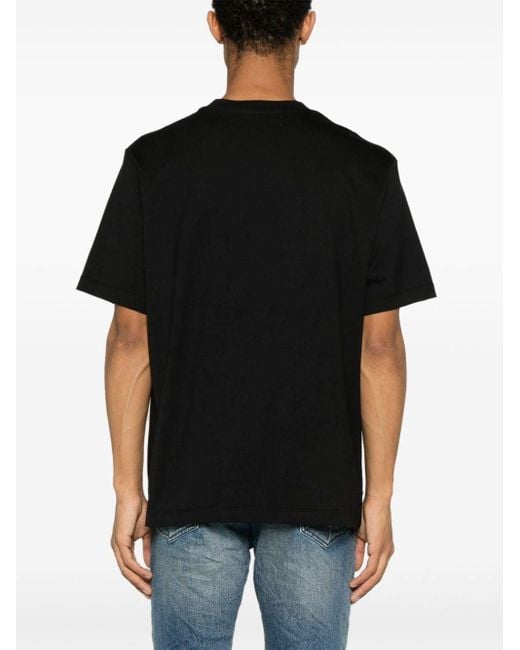 Amiri Staggered T-Shirt aus Baumwoll-Jersey mit Logoprint in Black für Herren