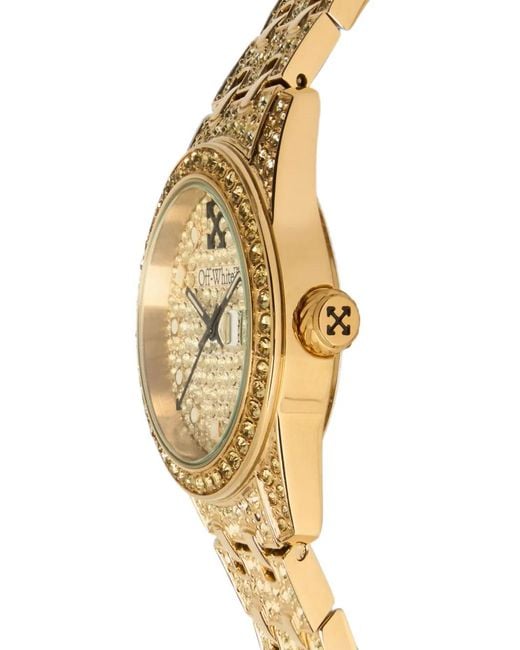 Off-White c/o Virgil Abloh Metallic Discreet Pavé 32Mm Watch