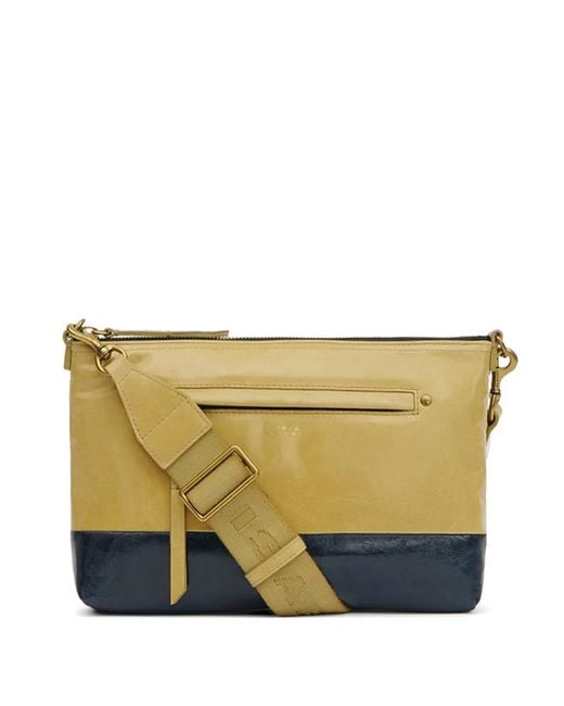 Isabel Marant Blue Nessah Shiny Leather Shoulder Bag