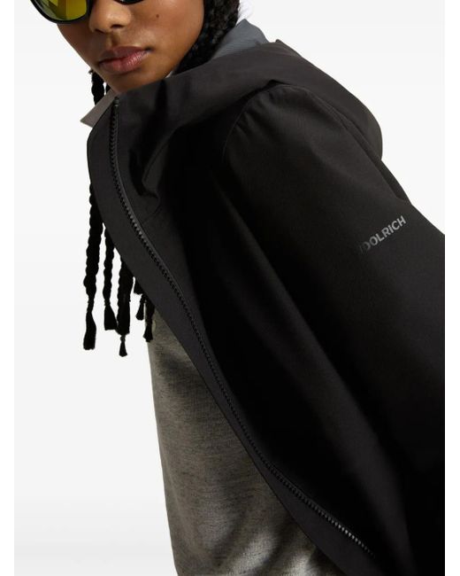 Woolrich Black Hooded Parka Coat
