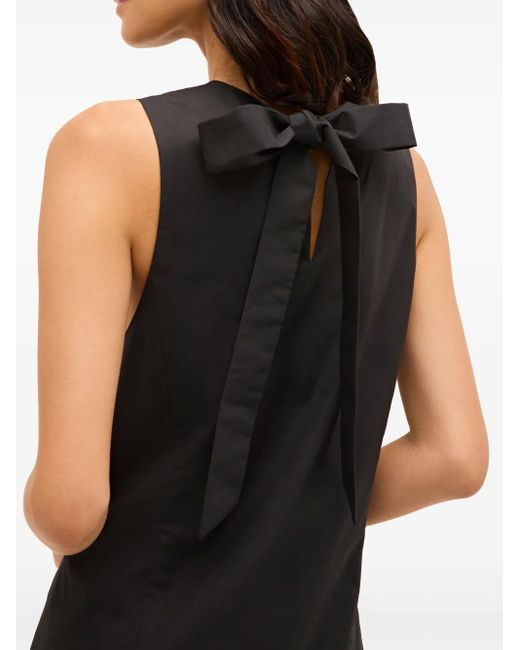 Marie Oliver Black Marilyn Ruffle-Hem Mini Dress