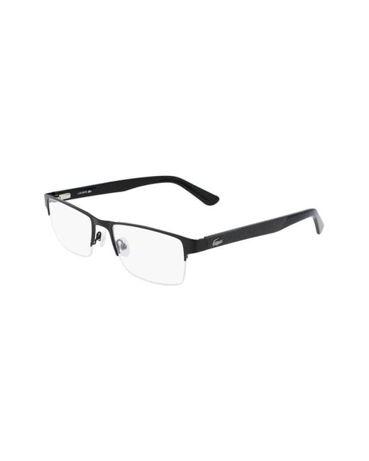 Lacoste Brown Rectangle-Frame Glasses for men