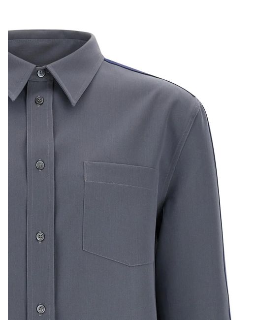 Marni Wol Shirt in het Blue voor heren