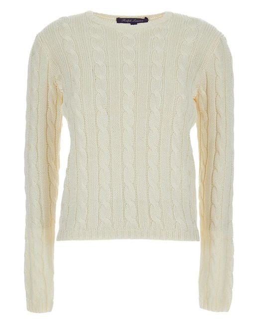 Ralph Lauren Natural Cable-Knit Sweater