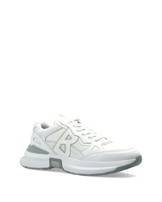 Bogner White Logo-Patch Sneakers for men