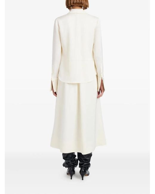 Proenza Schouler Maddi Button-Down Blouse in het White